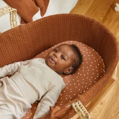Natural Knitted Moses Basket, Mattress & Stand Bundle - Terracotta Rice 13 Natural Knitted Moses Basket, Mattress & Stand Bundle - Terracotta Rice -Pushchairs Store 04.fnb010m 1800x1800
