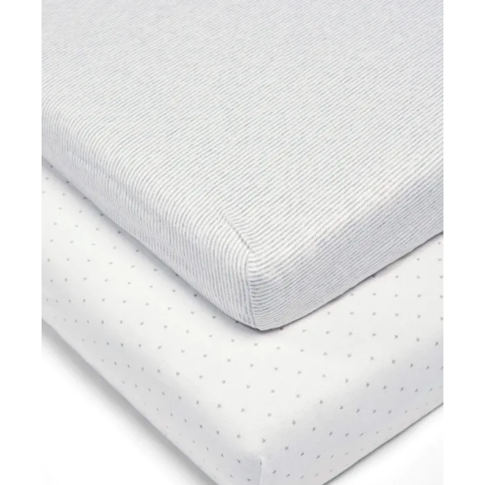 Cot Bed Fitted Sheet 2-Pack- Stars & Stripes 3 Cot Bed Fitted Sheet 2-Pack- Stars & Stripes