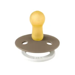 BIBS Colour GLOW Latex Pacifiers -Vanilla/Dark Oak - 2 Pack -Pushchairs Store 200255 5713795020553 bibs colour darkoakglow