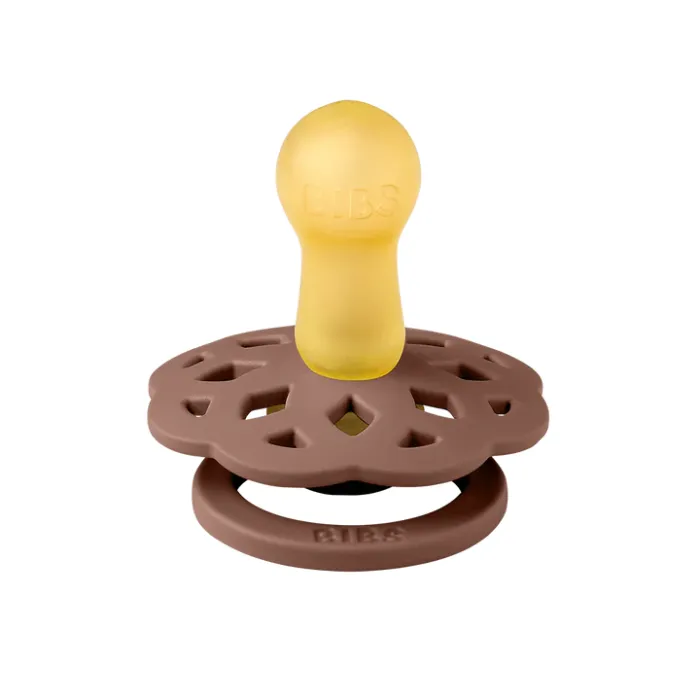 BIBS Boheme Latex Pacifiers - Woodchuck/Blush - 2 Pack 4 BIBS Boheme Latex Pacifiers - Woodchuck/Blush - 2 Pack - Image 2