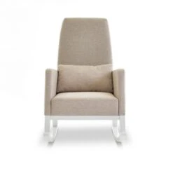 High Back Rocking Chair - Oatmeal