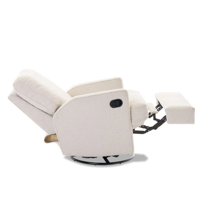 Madison Swivel Glider Recliner Chair – Bouclé Style 5 Madison Swivel Glider Recliner Chair – Bouclé Style - Image 3