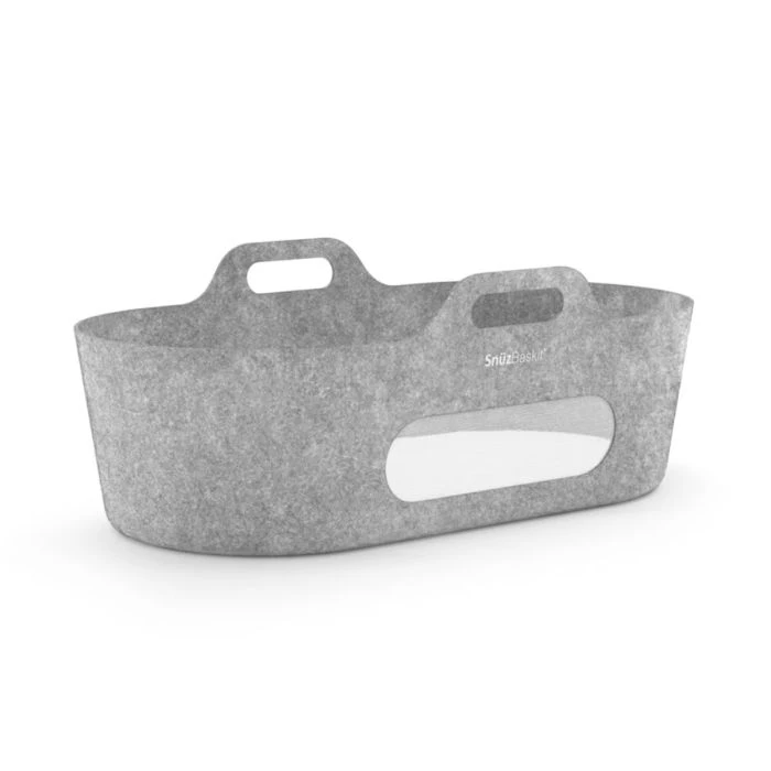 SnuzBaskit Dark Grey Moses Basket & Natural Stand 5 SnuzBaskit Dark Grey Moses Basket & Natural Stand - Image 3