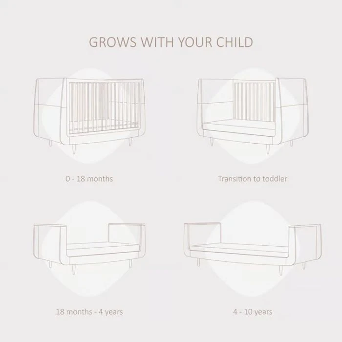 SnuzKot Skandi Cot Bed - Walnut 6 SnuzKot Skandi Cot Bed - Walnut - Image 4