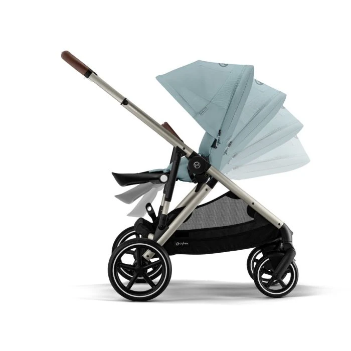 Gazelle S Pushchair Taupe - Sky Blue 4 Gazelle S Pushchair Taupe - Sky Blue - Image 2