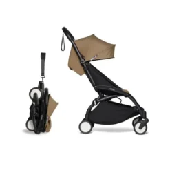 BABYZEN YOYO2 6mth+ Stroller With Free Backpack - Black With Toffee -Pushchairs Store 3h