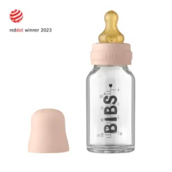 BIBS Baby Glass Bottle Complete Set Latex 225ml - Blush 12 BIBS Baby Glass Bottle Complete Set Latex 225ml - Blush -Pushchairs Store 5013244 5713795220892 bibs babyglassbottle completeset110ml blush rd 1 1