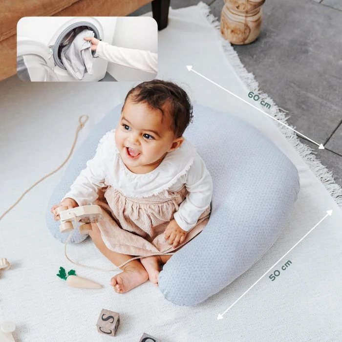 B.Love Compact Nursing Pillow - Mineral Grey 7 B.Love Compact Nursing Pillow - Mineral Grey - Image 5