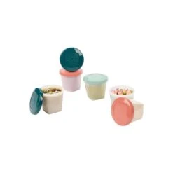 BioSource Eco Babybols Food Storage Set - 2 Sizes -Pushchairs Store a004318 babybolsbiosources6x250 packwebuniversal01 3661276179967 540x
