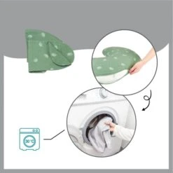 2in1 Maternity & Feeding Pillow - Green Dandelion -Pushchairs Store a062030 coussin2en1wind packwebuniversal06 3661276179714 1800x1800