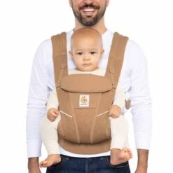Omni Breeze Baby Carrier - Camel Brown -Pushchairs Store baby carrier omni breeze camel brown 1