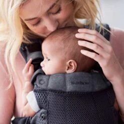BabyBjorn Carrier Harmony 3D Mesh - Anthracite 22 BabyBjorn Carrier Harmony 3D Mesh - Anthracite -Pushchairs Store babybjorn harmony baby carrier 3d mesh anthracite lifestyle 2 1800x1800