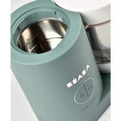 Beaba Babycook Neo Food Maker - Eucalyptus -Pushchairs Store beaba baby weaning beaba babycook neo baby food steamer blender eucalyptus 3