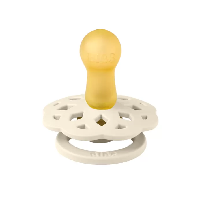 BIBS Boheme Latex Pacifiers - Ivory/Blossom - 2 Pack 4 BIBS Boheme Latex Pacifiers - Ivory/Blossom - 2 Pack - Image 2