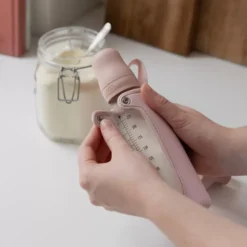 BIBS Baby Bottle Sleeve Large - Petrol -Pushchairs Store bibs bottle sleeve lifestyle 2 720x 3