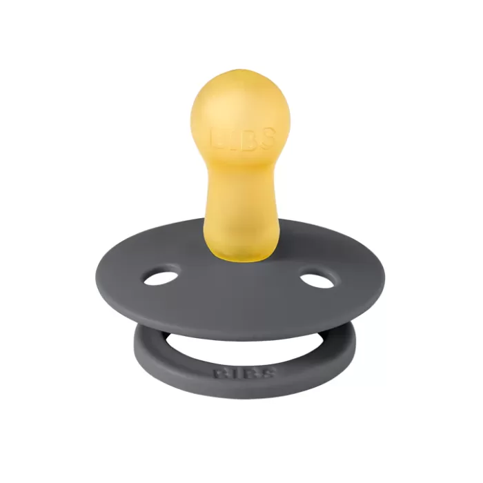 BIBS Colour Latex Pacifiers - Iron/Baby Blue - 2 Pack 4 BIBS Colour Latex Pacifiers - Iron/Baby Blue - 2 Pack - Image 2