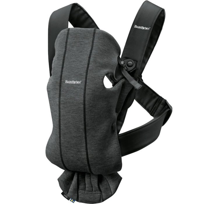 BabyBjorn Carrier Mini 3d Jersey - Charcoal Grey 3 BabyBjorn Carrier Mini 3d Jersey - Charcoal Grey
