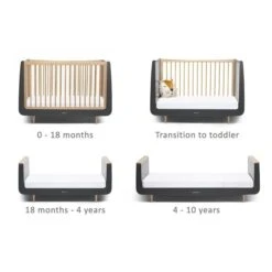 SnuzKot Skandi Cot Bed Slate - Natural 14 SnuzKot Skandi Cot Bed Slate - Natural -Pushchairs Store cot3 1