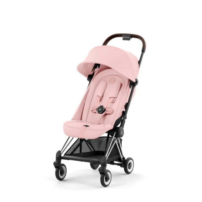 Coya Stroller Chrome - Peach Pink 3 Coya Stroller Chrome - Peach Pink