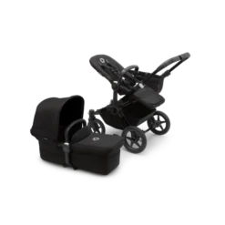 Donkey 5 Mono Stroller, Convertible To Duo Or Twin - Black/Midnight Black