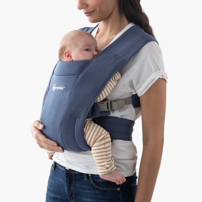 Embrace Newborn Carrier Soft Knit - Soft Navy 3 Embrace Newborn Carrier Soft Knit - Soft Navy