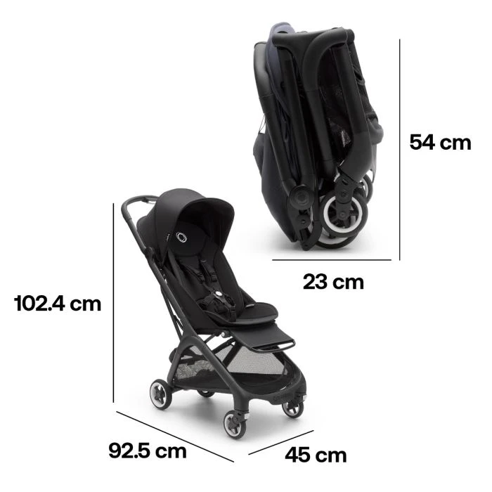 Butterfly Stroller - Black/Midnight Black 13 Butterfly Stroller - Black/Midnight Black - Image 11