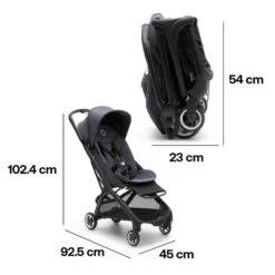 Butterfly Stroller Black / Stormy Blue -Pushchairs Store estorelabs.2023.09.11.bugaboo.butterfly.blue .si .dimensions