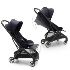 Butterfly Stroller Black / Stormy Blue -Pushchairs Store estorelabs.2023.09.11.bugaboo.butterfly.blue .si .seat and handlebar