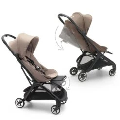 Butterfly Stroller - Black/Desert Taupe -Pushchairs Store estorelabs.2023.09.11.bugaboo.butterfly.taupe .si .seat and handlebar 1