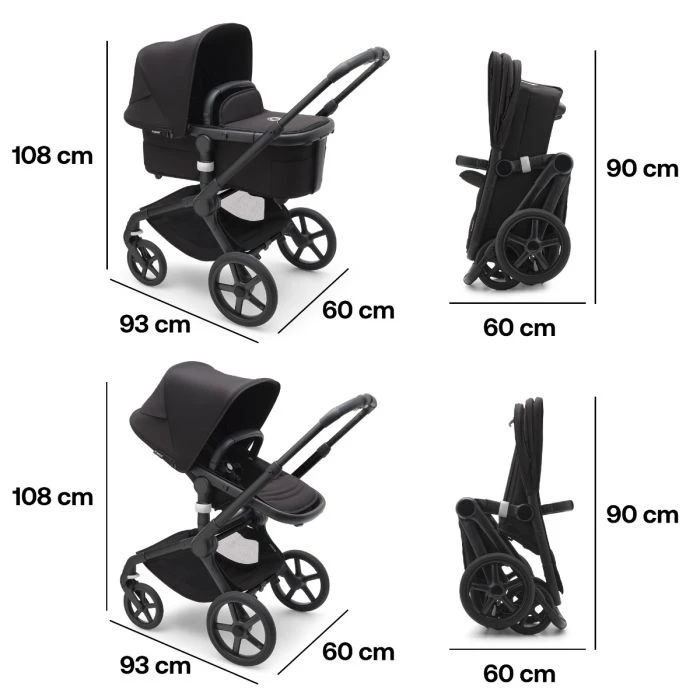 Fox 5, 2-in-1 All Terrain Stroller - Black/Midnight Black 12 Fox 5, 2-in-1 All Terrain Stroller - Black/Midnight Black - Image 10