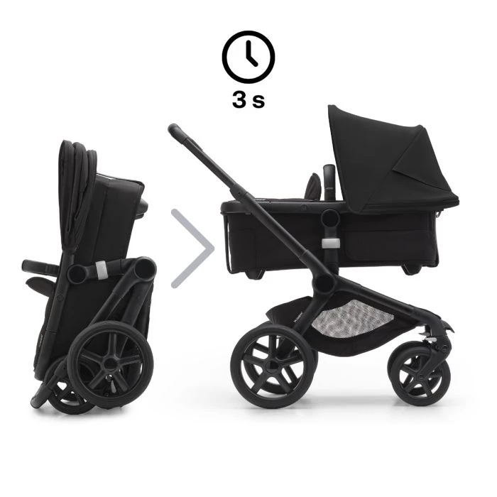 Fox 5, 2-in-1 All Terrain Stroller - Black/Midnight Black 13 Fox 5, 2-in-1 All Terrain Stroller - Black/Midnight Black - Image 11