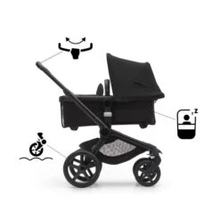Fox 5, 2-in-1 All Terrain Stroller - Black/Midnight Black -Pushchairs Store estorelabs.2023.09.11.bugaboo.fox5 .black .si .icons 1