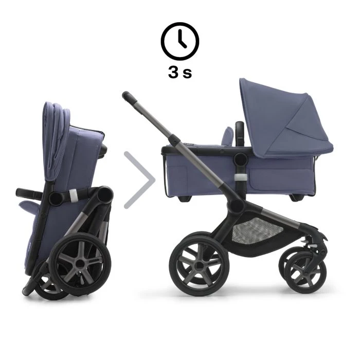 Fox 5, 2-in-1 All Terrain Stroller - Graphite/Stormy Blue 12 Fox 5, 2-in-1 All Terrain Stroller - Graphite/Stormy Blue - Image 10