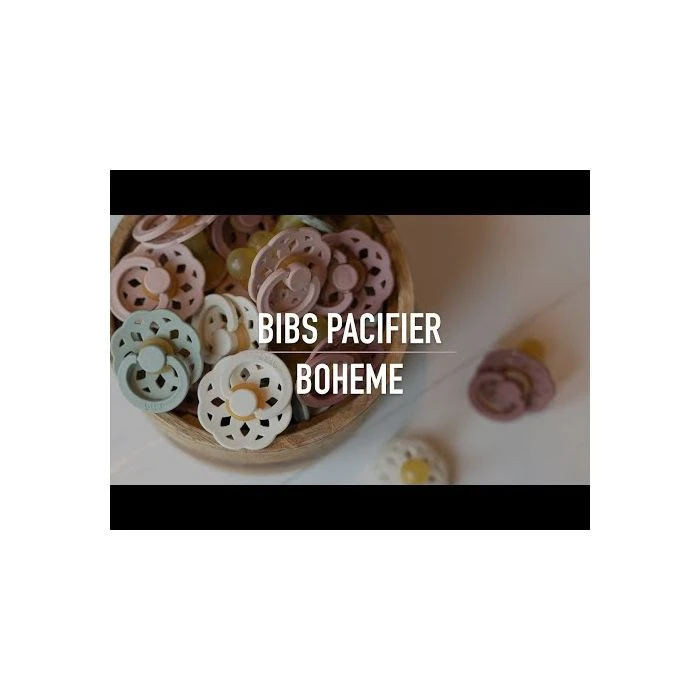 BIBS Boheme Latex Pacifiers - Ivory/Blossom - 2 Pack 6 BIBS Boheme Latex Pacifiers - Ivory/Blossom - 2 Pack - Image 4
