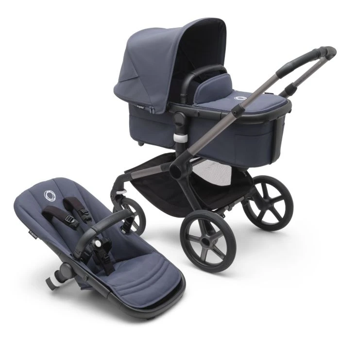 Fox 5, 2-in-1 All Terrain Stroller - Graphite/Stormy Blue 3 Fox 5, 2-in-1 All Terrain Stroller - Graphite/Stormy Blue
