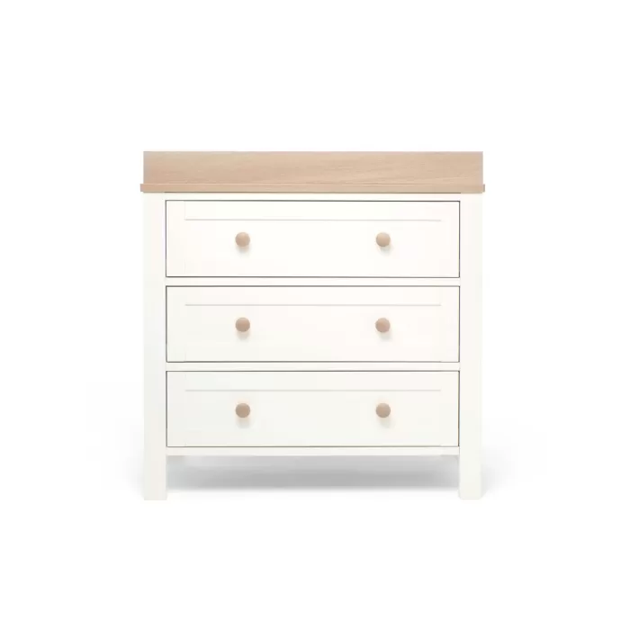 Wedmore 2 Piece Cotbed & Dresser Changer Set- White/Natural 8 Wedmore 2 Piece Cotbed & Dresser Changer Set- White/Natural - Image 6