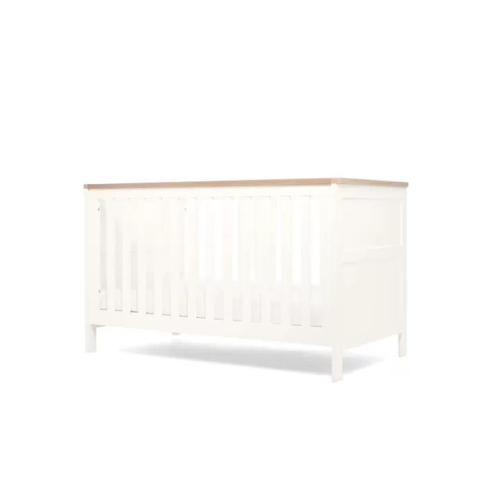 Wedmore 2 Piece Cotbed & Dresser Changer Set- White/Natural 4 Wedmore 2 Piece Cotbed & Dresser Changer Set- White/Natural - Image 2