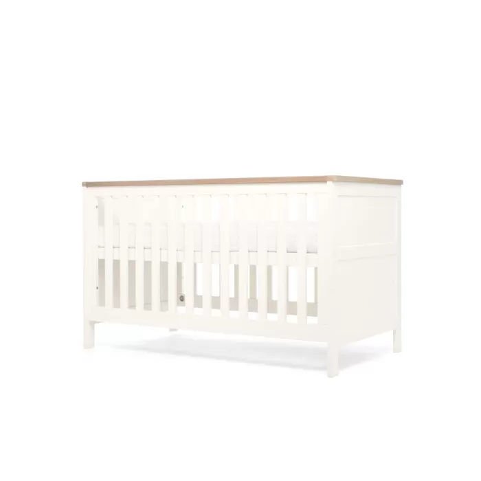Wedmore 2 Piece Cotbed & Dresser Changer Set- White/Natural 5 Wedmore 2 Piece Cotbed & Dresser Changer Set- White/Natural - Image 3