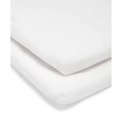 Lua Crib Sheets - 2 Pack - White