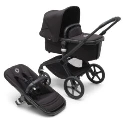 Fox 5, 2-in-1 All Terrain Stroller - Black/Midnight Black 21 Fox 5, 2-in-1 All Terrain Stroller - Black/Midnight Black -Pushchairs Store medium jpg 100051040 fox5 black black midnight black combi 1