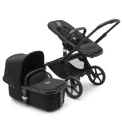 Fox 5, 2-in-1 All Terrain Stroller - Black/Midnight Black 22 Fox 5, 2-in-1 All Terrain Stroller - Black/Midnight Black -Pushchairs Store medium jpg 100051040 fox5 black black midnight black combi 2