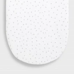 Little Green Sheep Organic Moses Fitted Sheet - White Rice