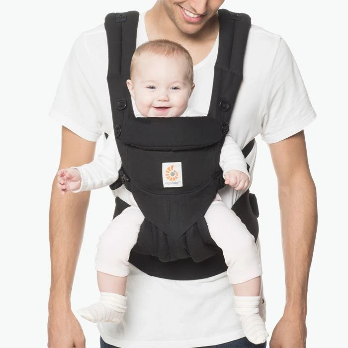 Omni 360 Baby Carrier Cotton - Pure Black 4 Omni 360 Baby Carrier Cotton - Pure Black - Image 2