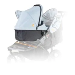 Nipper V5 Double Carrycot - Rocksalt Grey -Pushchairs Store out n about out n about double carrycot v5 42014931910970 640x crop center