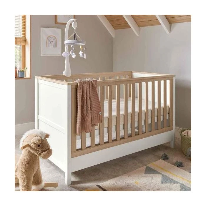 Harwell Cot Bed Set - White/Oak 7 Harwell Cot Bed Set - White/Oak - Image 5