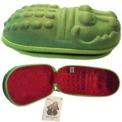 Baby Banz Sunglasses Case - Green Chroco -Pushchairs Store pol pl etui case na okulary przeciwsloneczne dzieci banz 17467 7