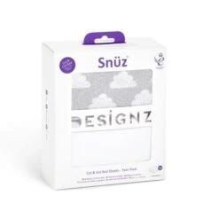 Snuz Cot & CotBed 2Pk Fitted Sheets - Cloud Nine