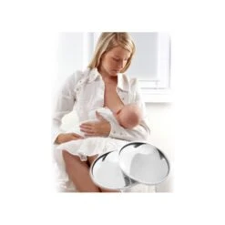 Silverette Nursing Cups - The Original Cup Pure 925 Silver -Pushchairs Store silverette nursing cups in use 92124