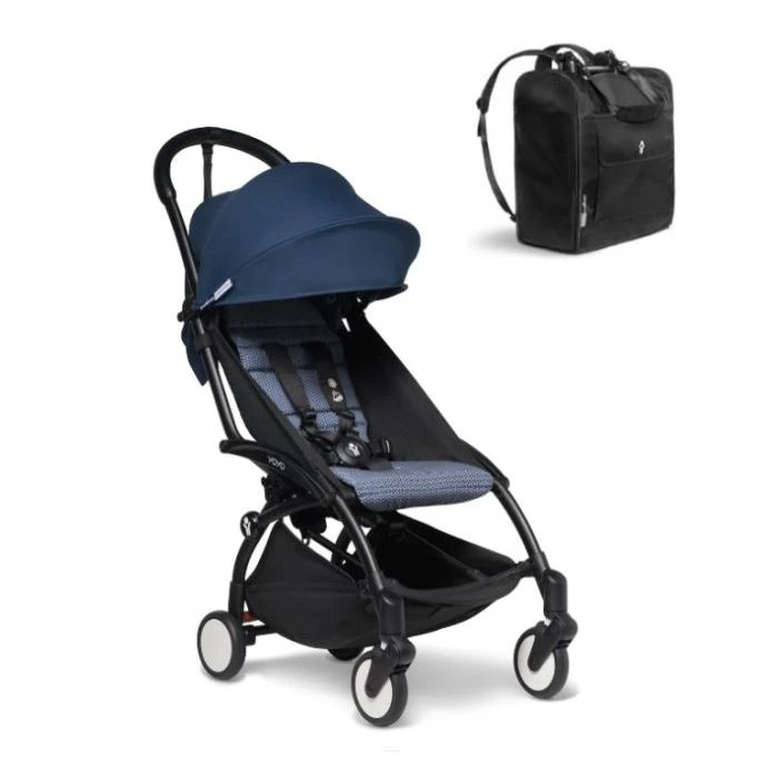BABYZEN YOYO2 6mth+ Stroller With Free Backpack - Black With Air France 3 BABYZEN YOYO2 6mth+ Stroller With Free Backpack - Black With Air France