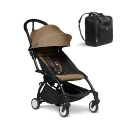 BABYZEN YOYO2 6mth+ Stroller With Free Backpack - Black With Toffee